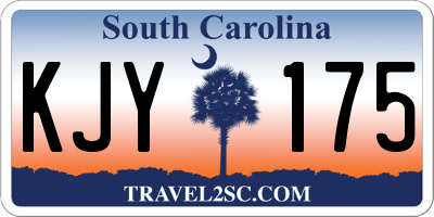 SC license plate KJY175