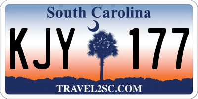 SC license plate KJY177