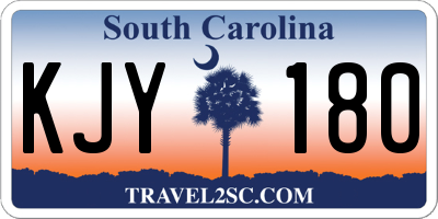 SC license plate KJY180