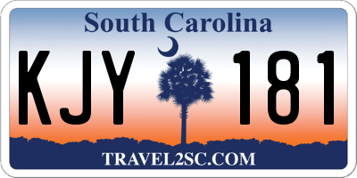 SC license plate KJY181