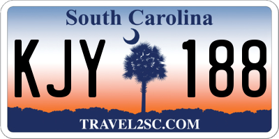 SC license plate KJY188
