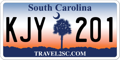 SC license plate KJY201