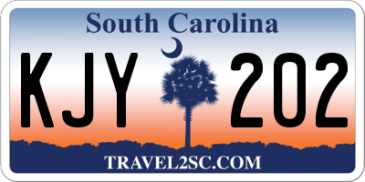 SC license plate KJY202