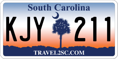 SC license plate KJY211