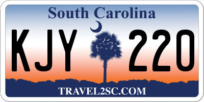 SC license plate KJY220
