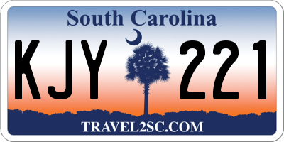 SC license plate KJY221