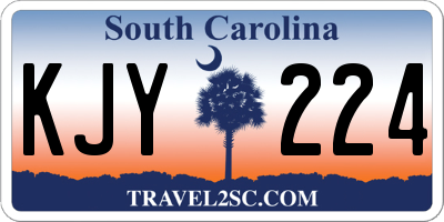 SC license plate KJY224