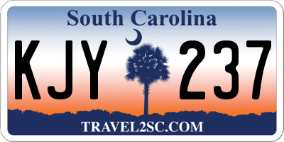 SC license plate KJY237