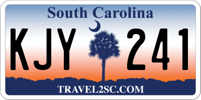 SC license plate KJY241