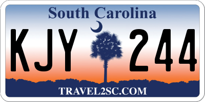 SC license plate KJY244