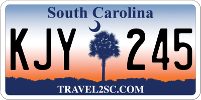 SC license plate KJY245