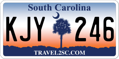 SC license plate KJY246