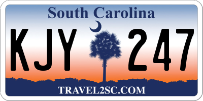 SC license plate KJY247