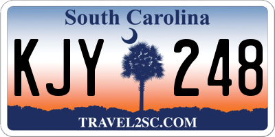 SC license plate KJY248