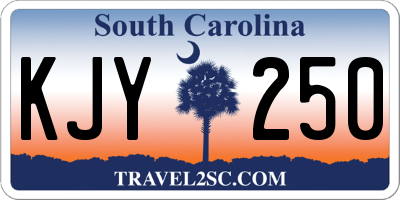 SC license plate KJY250