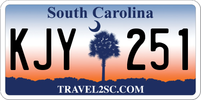 SC license plate KJY251