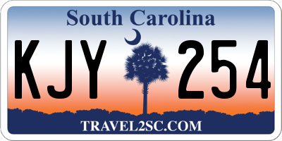 SC license plate KJY254
