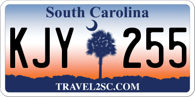SC license plate KJY255