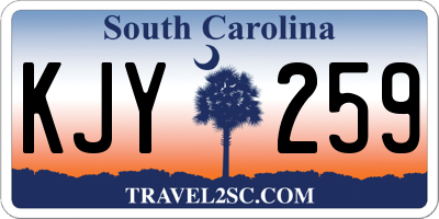 SC license plate KJY259