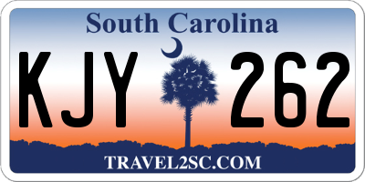SC license plate KJY262