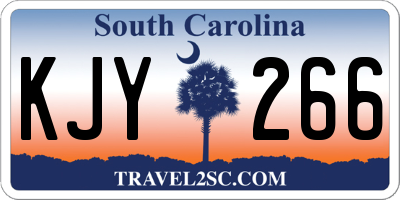 SC license plate KJY266