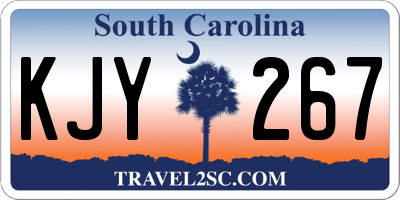 SC license plate KJY267