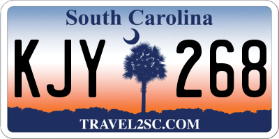 SC license plate KJY268
