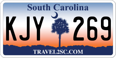 SC license plate KJY269