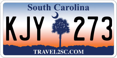 SC license plate KJY273