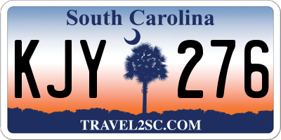 SC license plate KJY276