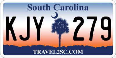SC license plate KJY279