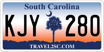 SC license plate KJY280