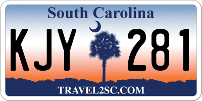 SC license plate KJY281