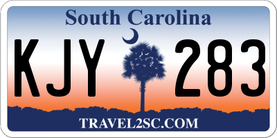 SC license plate KJY283
