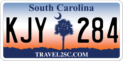 SC license plate KJY284