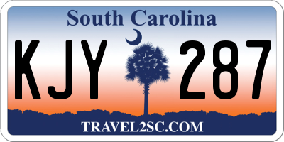 SC license plate KJY287