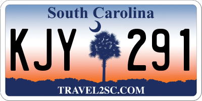 SC license plate KJY291