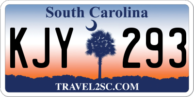 SC license plate KJY293