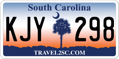 SC license plate KJY298