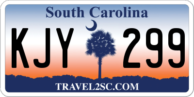 SC license plate KJY299