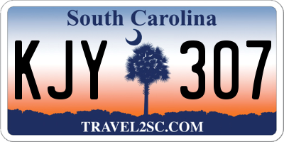 SC license plate KJY307