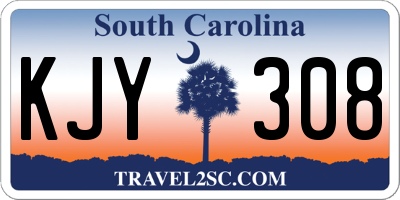 SC license plate KJY308