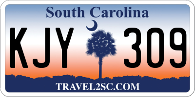 SC license plate KJY309