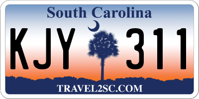 SC license plate KJY311