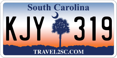 SC license plate KJY319