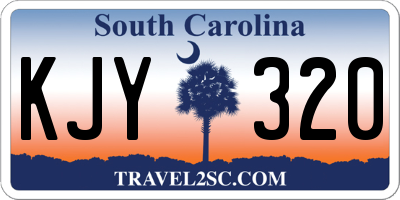 SC license plate KJY320