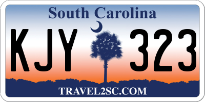 SC license plate KJY323