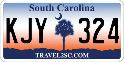 SC license plate KJY324