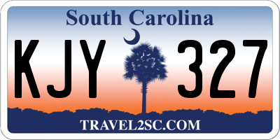 SC license plate KJY327