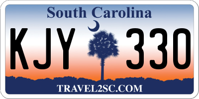 SC license plate KJY330